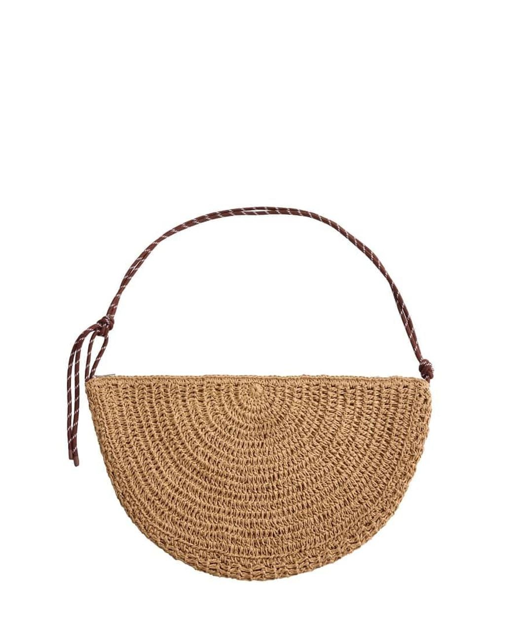 Oysho Natural Raffia-effect Bag