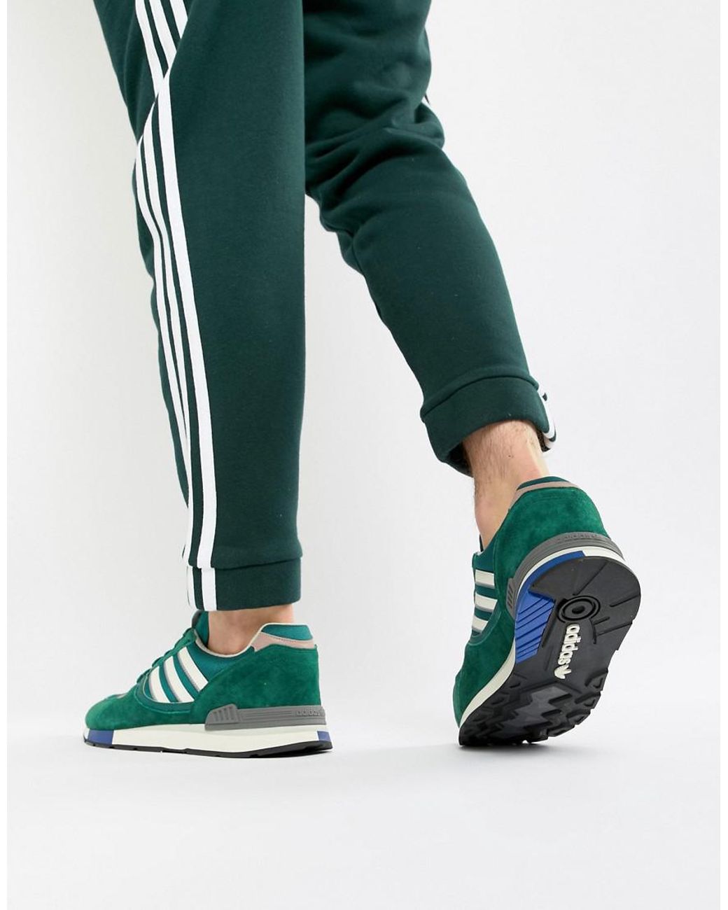 adidas Originals Quesence Trainers In Green B37851 for Men | Lyst