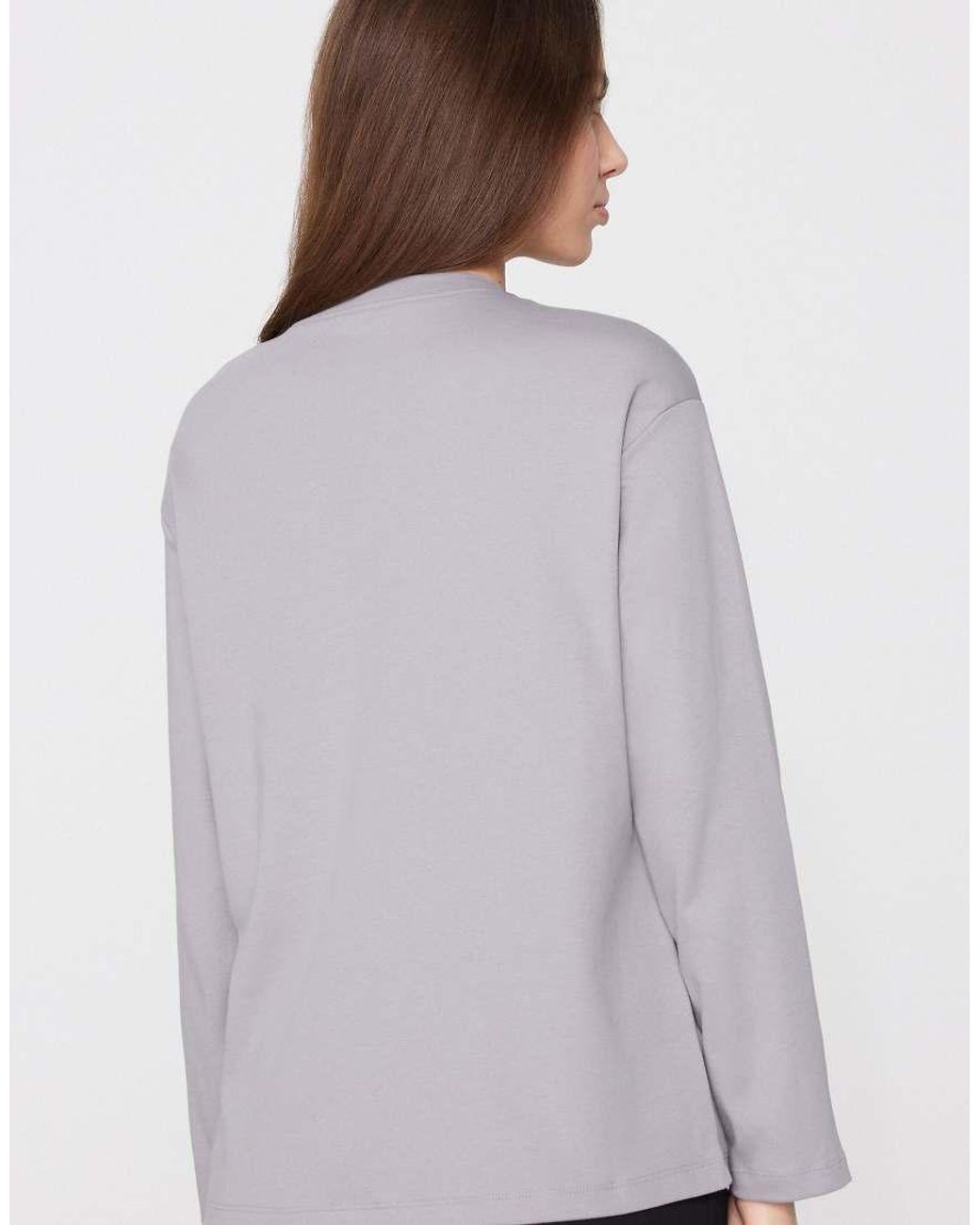 Tezenis Purple Mid Weight Cotton Long Sleeve T-Shirt