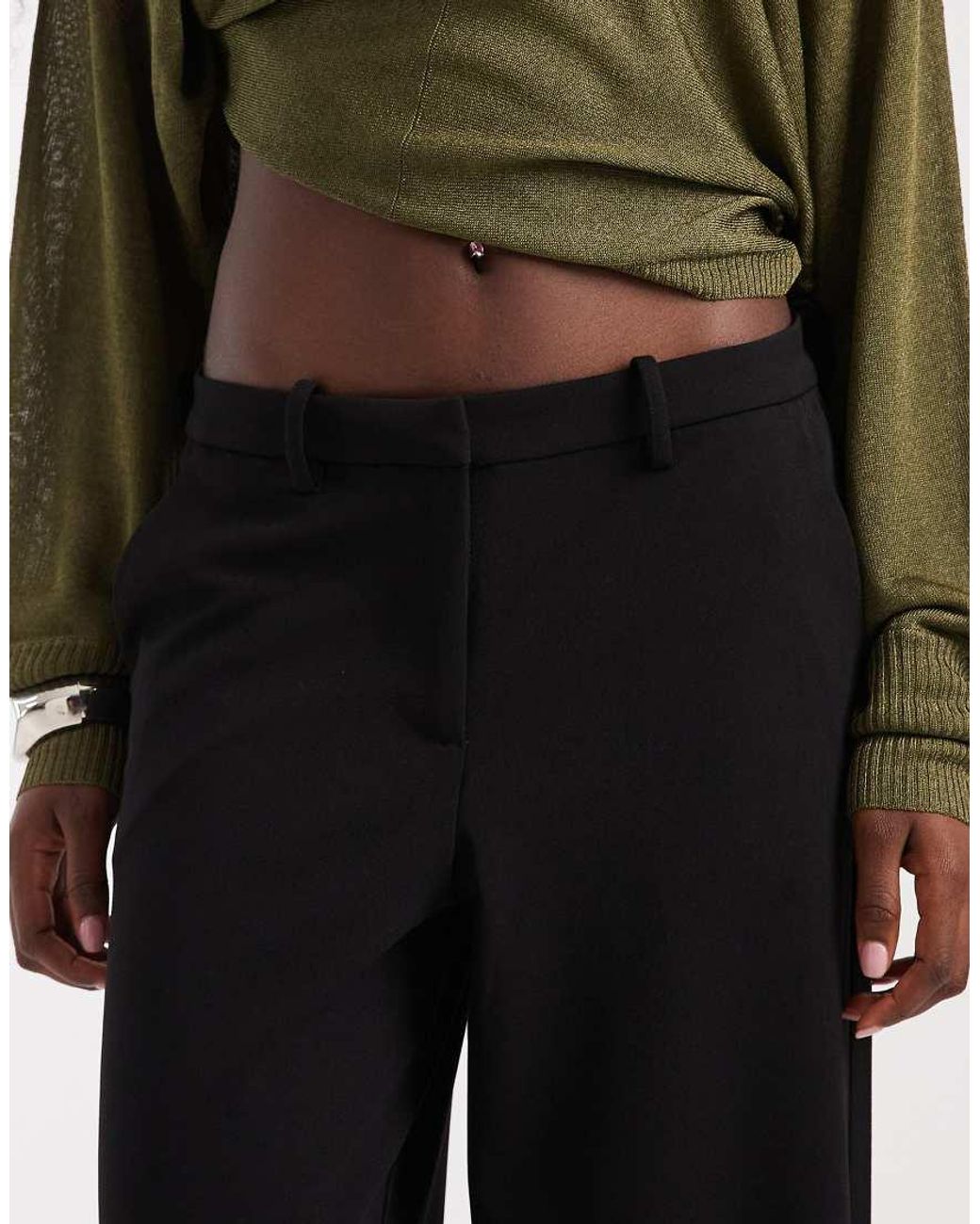 Vero Moda Black Wide Leg Tailored Trouser