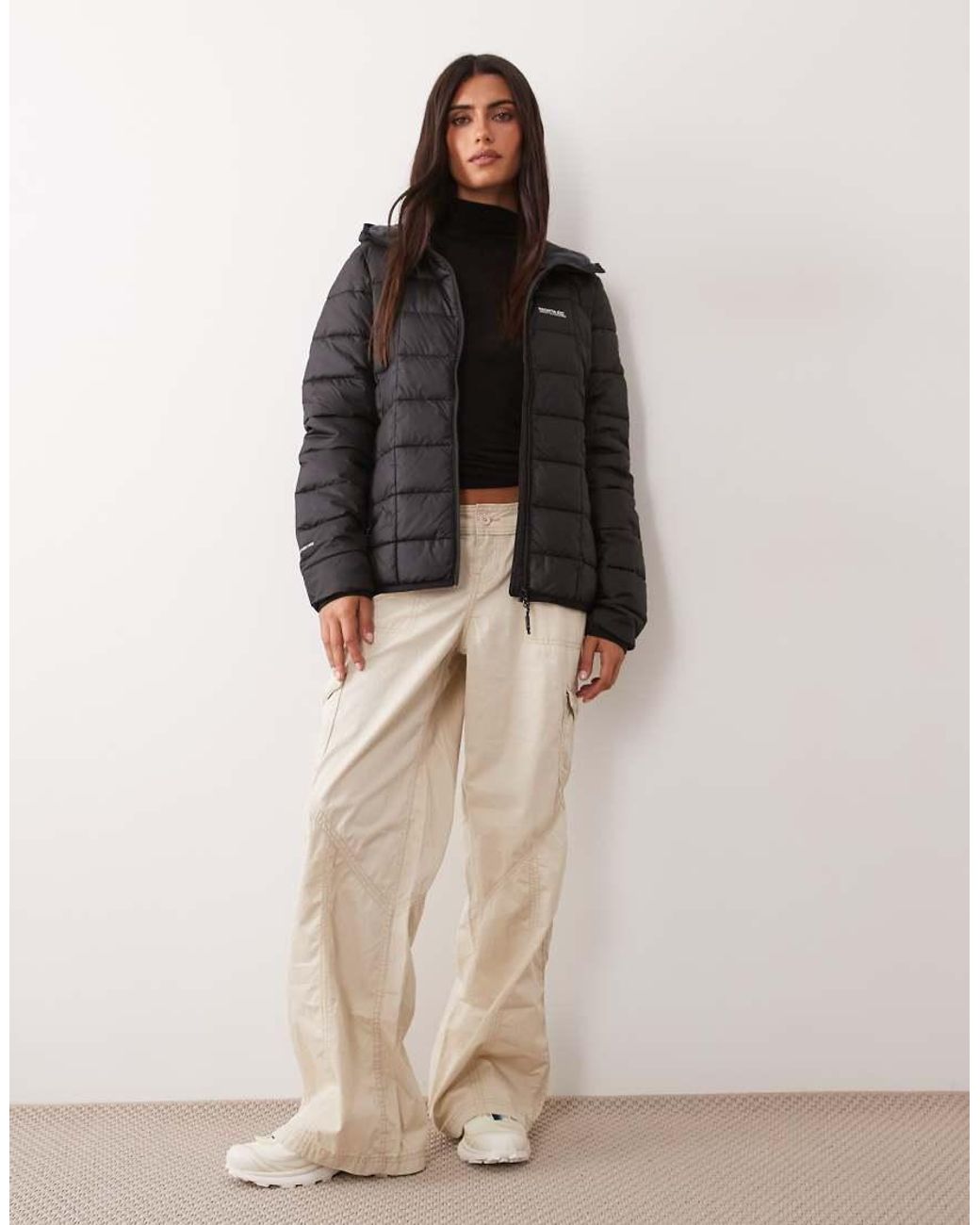 Regatta Black Hooded Asper Padded Jacket