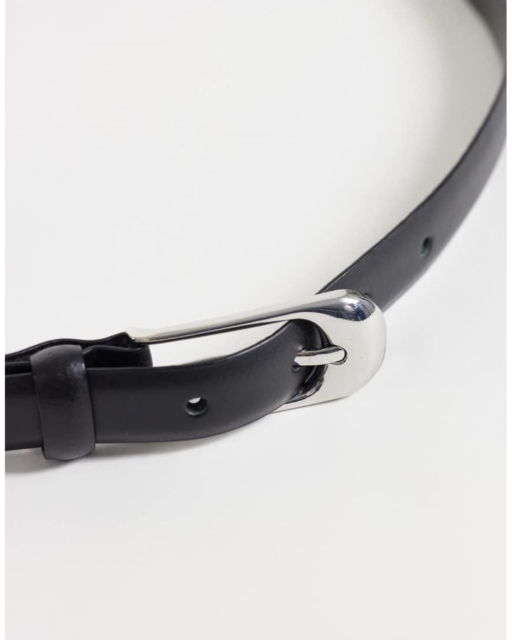 Mango Black Belt With Buckle