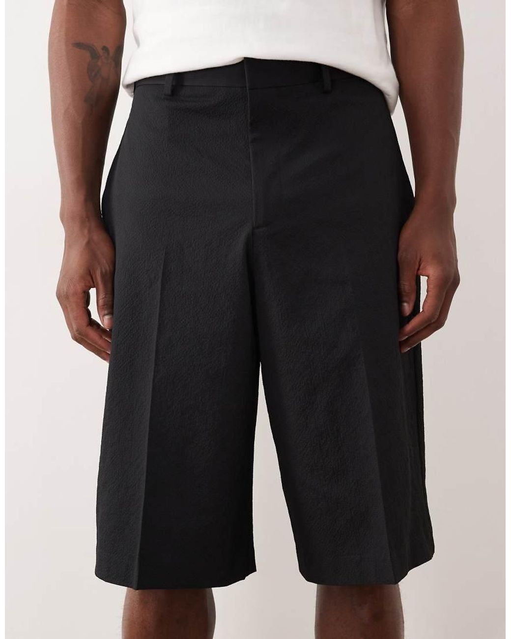 ASOS Natural Smart Co-ords Oversized Bermuda Shorts for men
