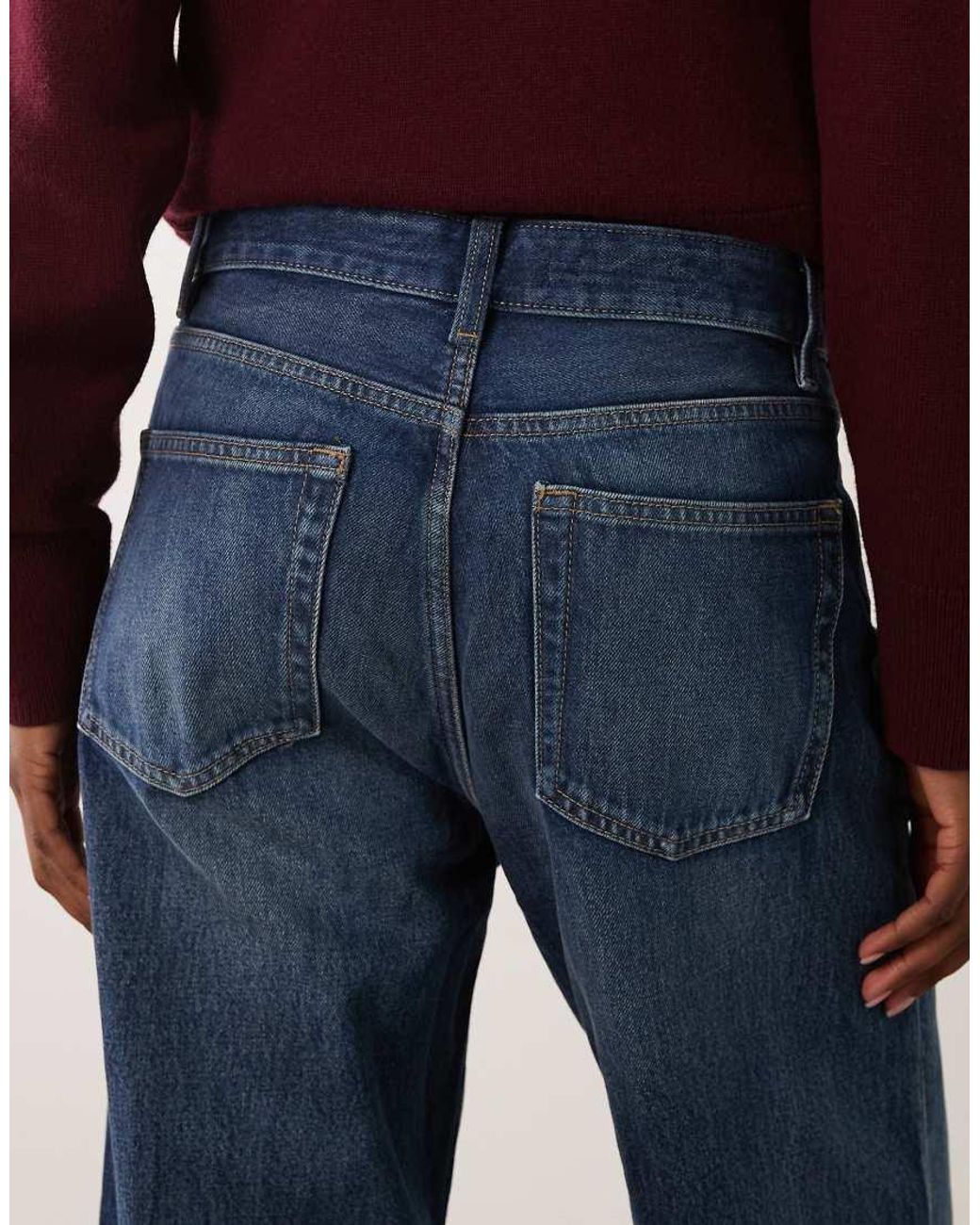 Mango Blue Miami 100% Cotton Straight Jean