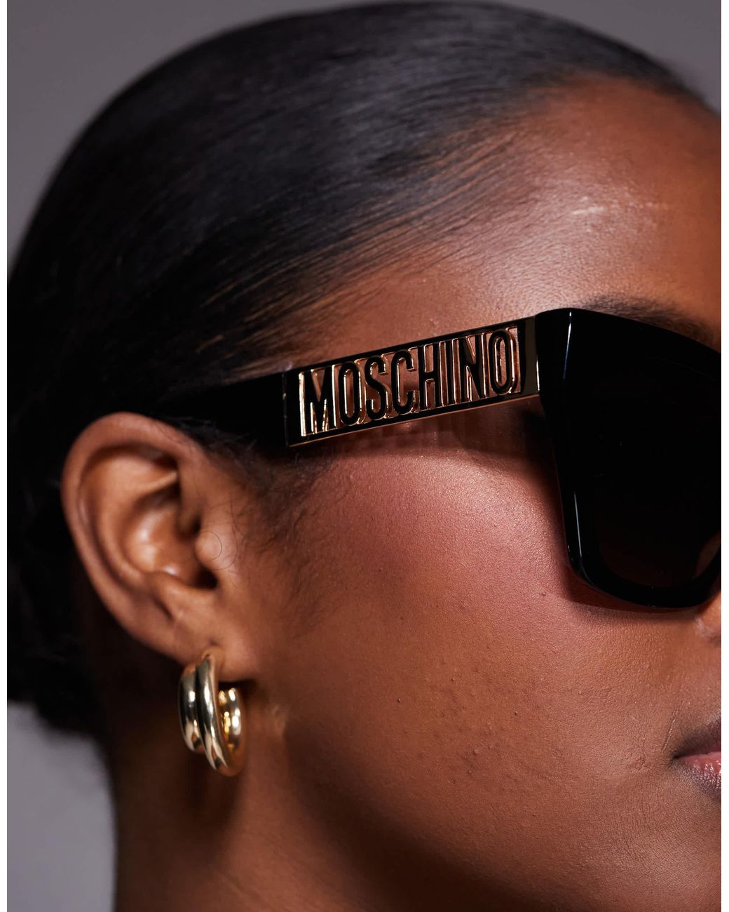 Moschino Black Moschino – eckige sonnenbrille