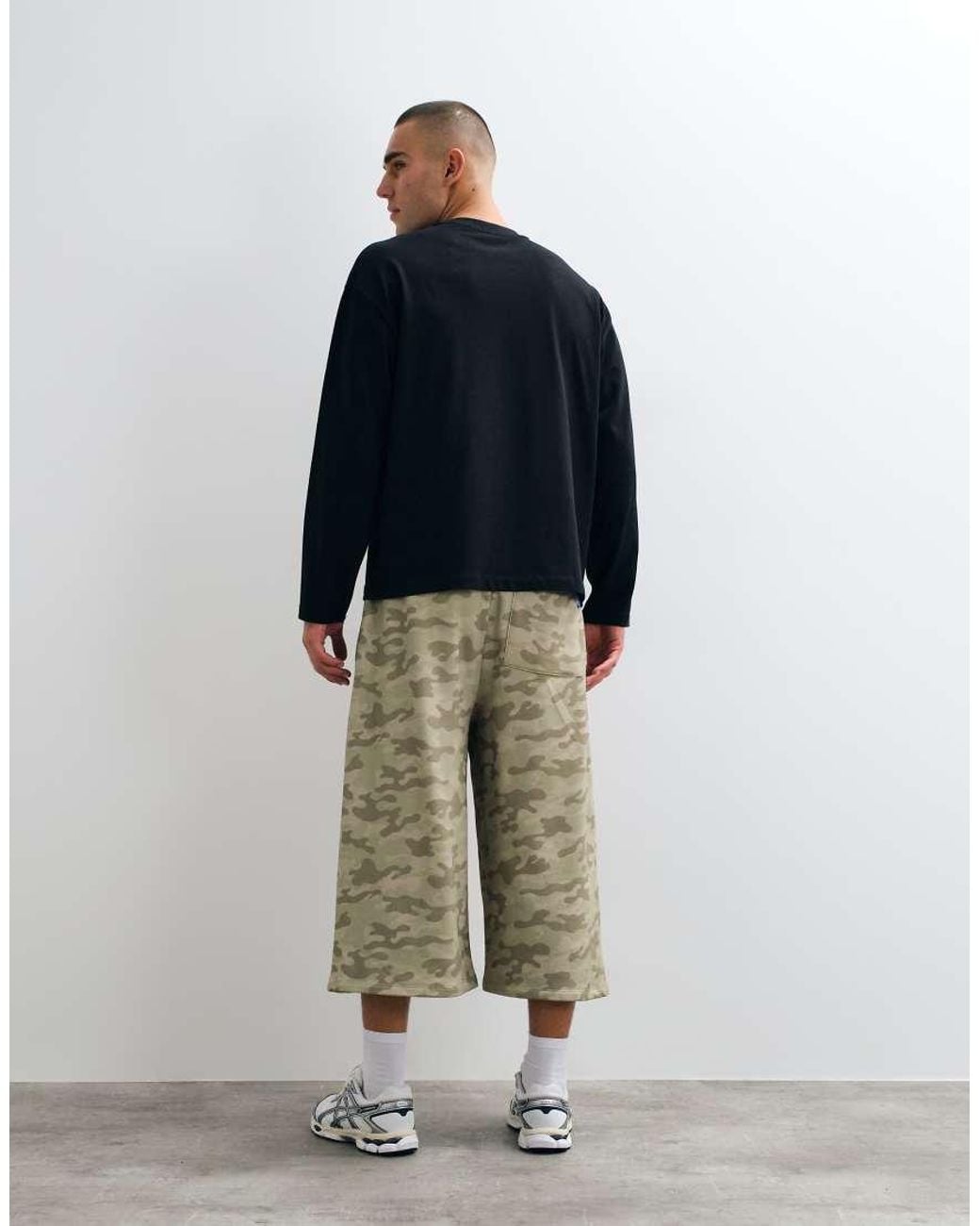 Collusion Multicolor Baggy Longline Shorts for men