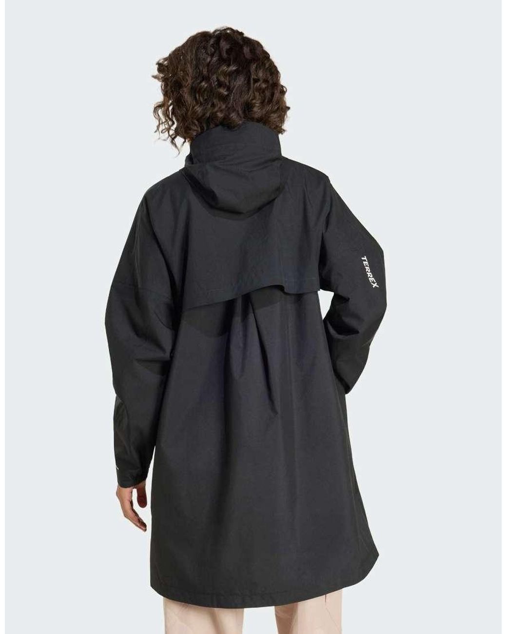 Adidas Originals Black Terrex Multi 2 Layer Climaproof Rain Parka Jacket