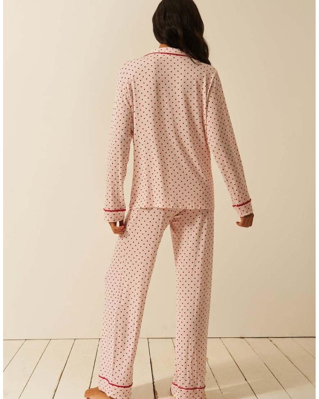 Stripe & Stare Natural Long Pyjama Set