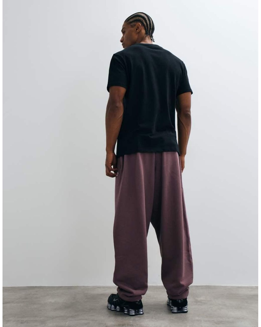 Nike Brown Club French Terry Oversized jogger for men