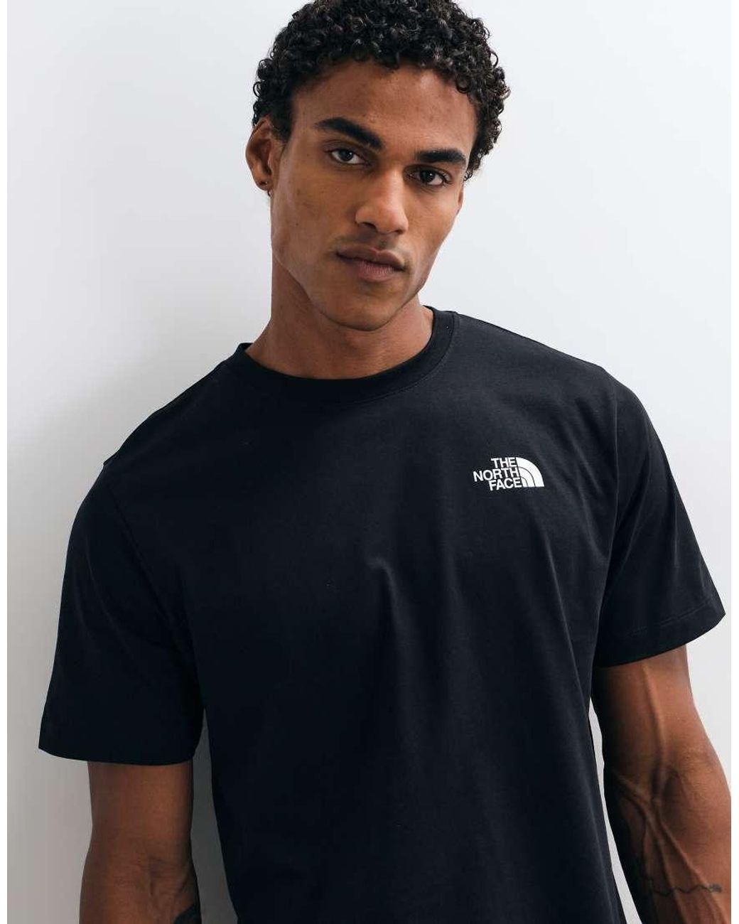 The North Face Blue Granitic Rock Nse Graphic T-shirt for men