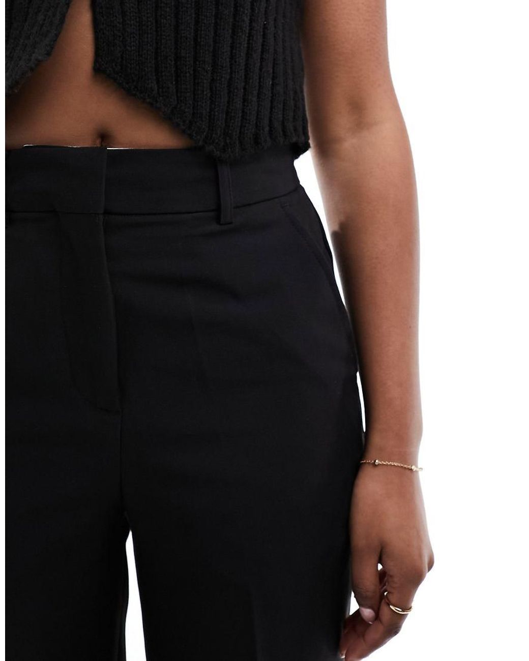 JJXX Black Mary High Waisted Tailored Trousers for men