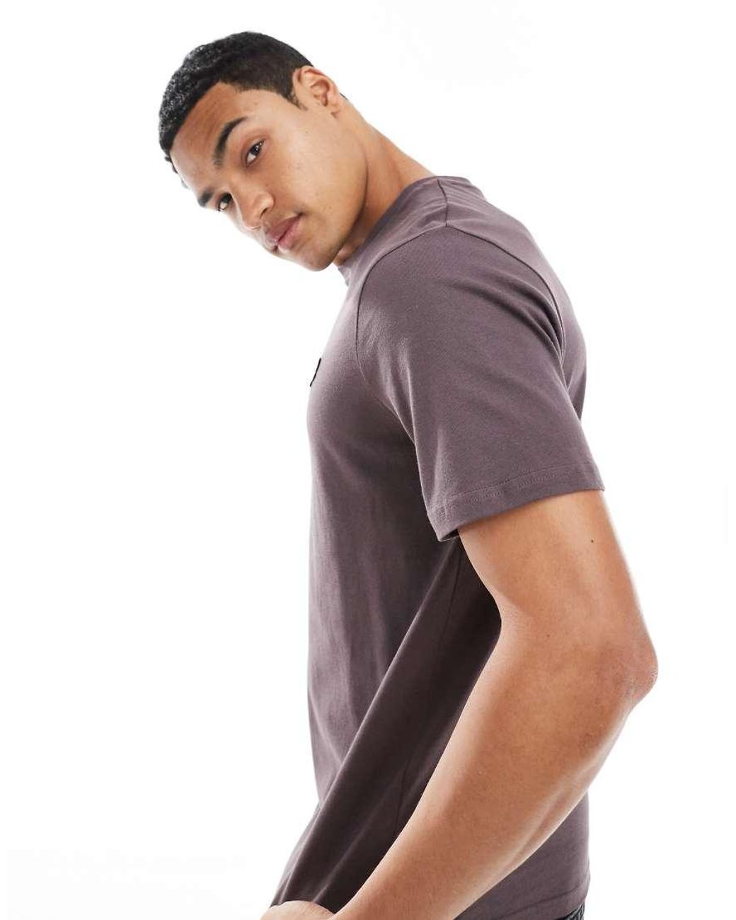 Lyle & Scott Purple Plain T-Shirt for men