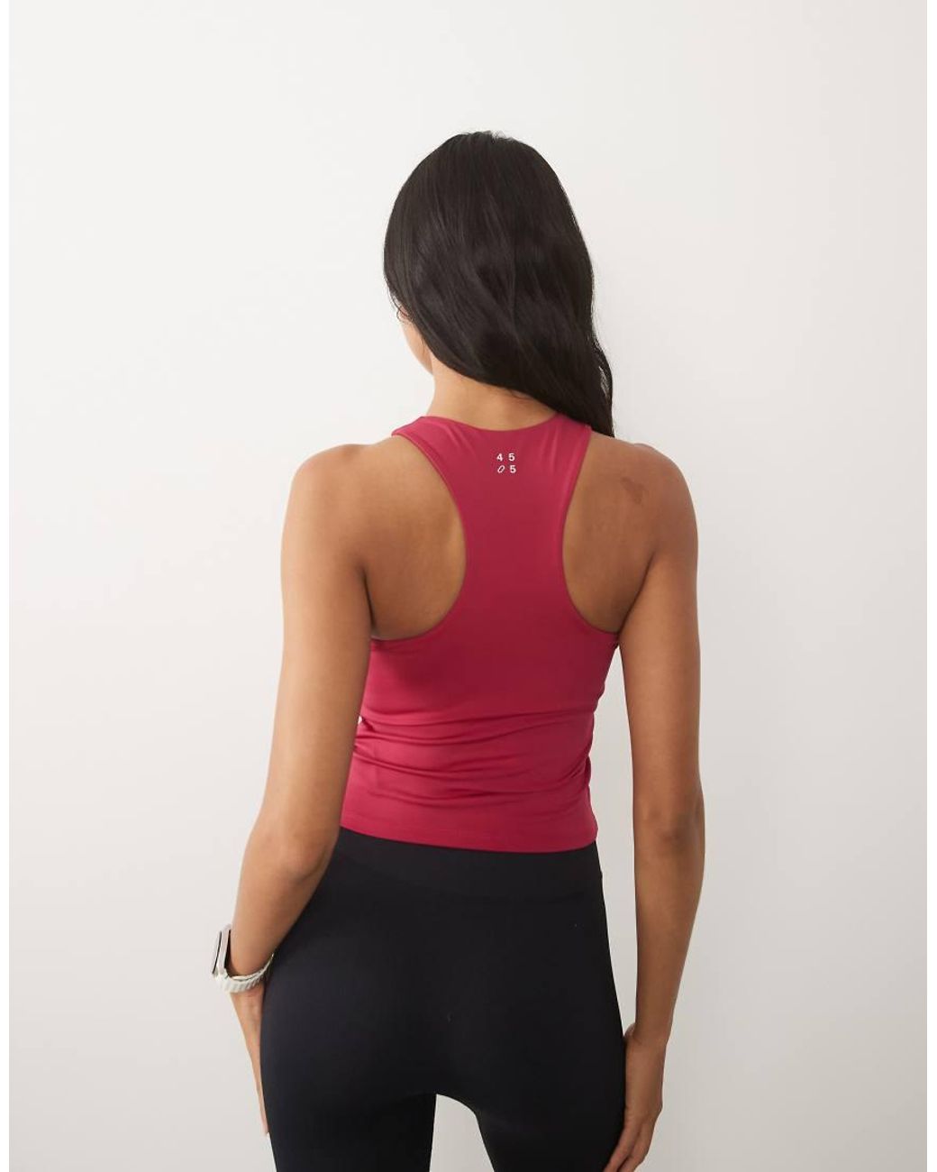 4505 Pink Icon Active Racer Back Vest With Inner Bra And Removable Padding
