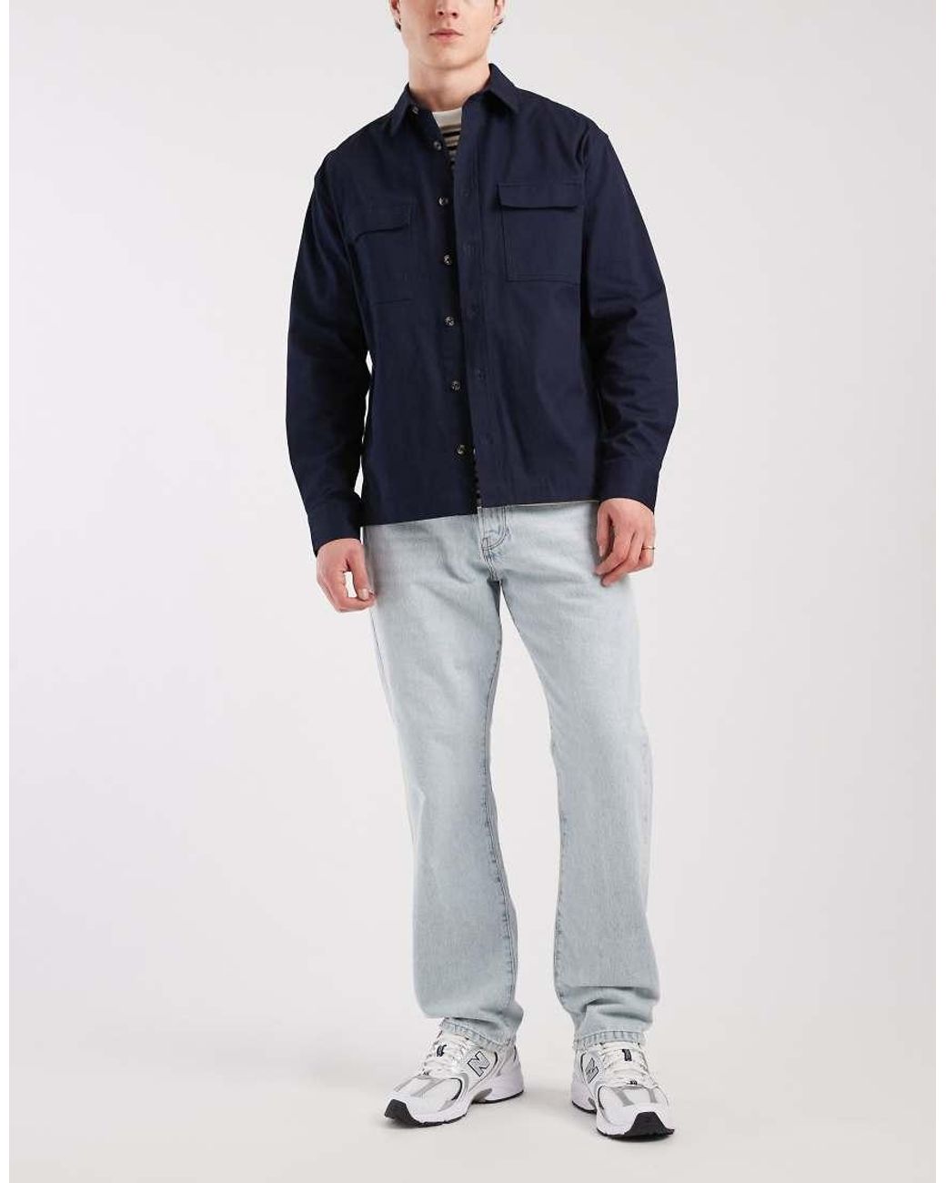 Only & Sons Blue Edge Straight Fit Jeans for men
