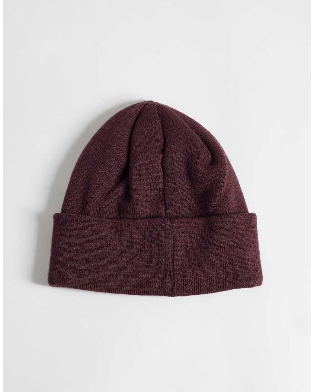 Barbour Red Healey Knitted Acrylic Blend Logo Beanie for men