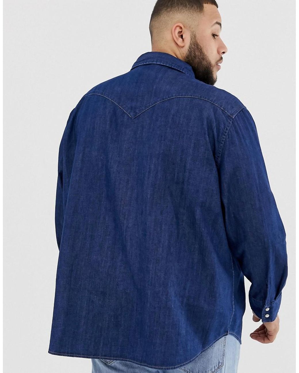 Levi's Big & Tall Classic Western Denim Shirt in Blue for Men | Lyst UK