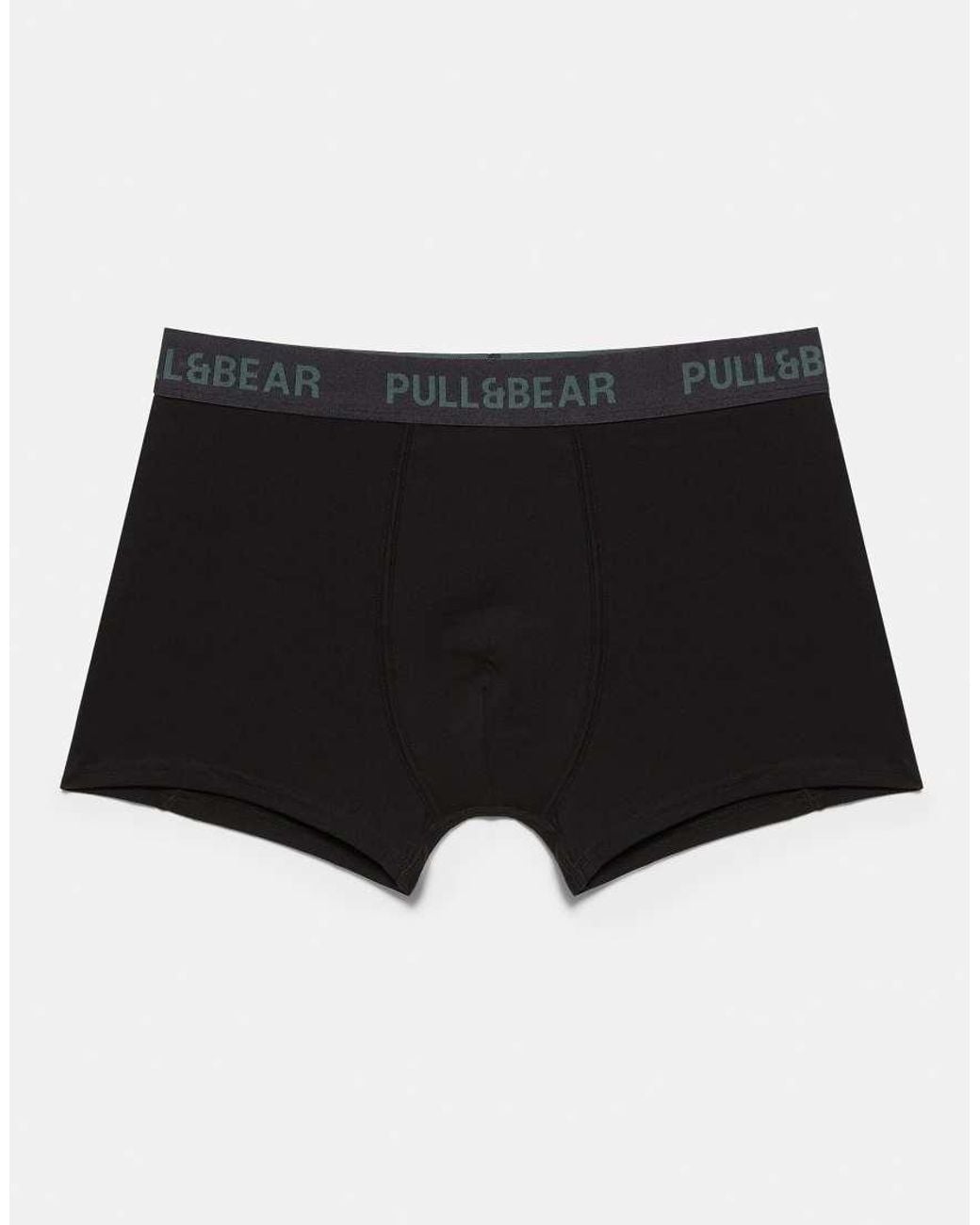 Pull&Bear Set Van 3 Boxershorts in het Black voor heren