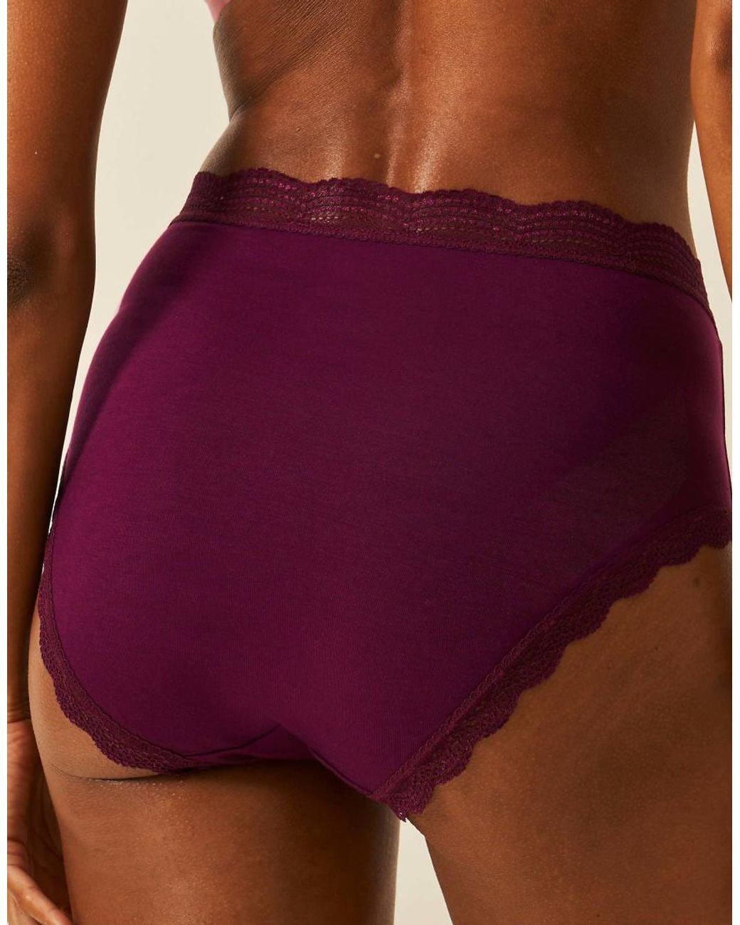 Stripe & Stare Purple High Rise Knicker