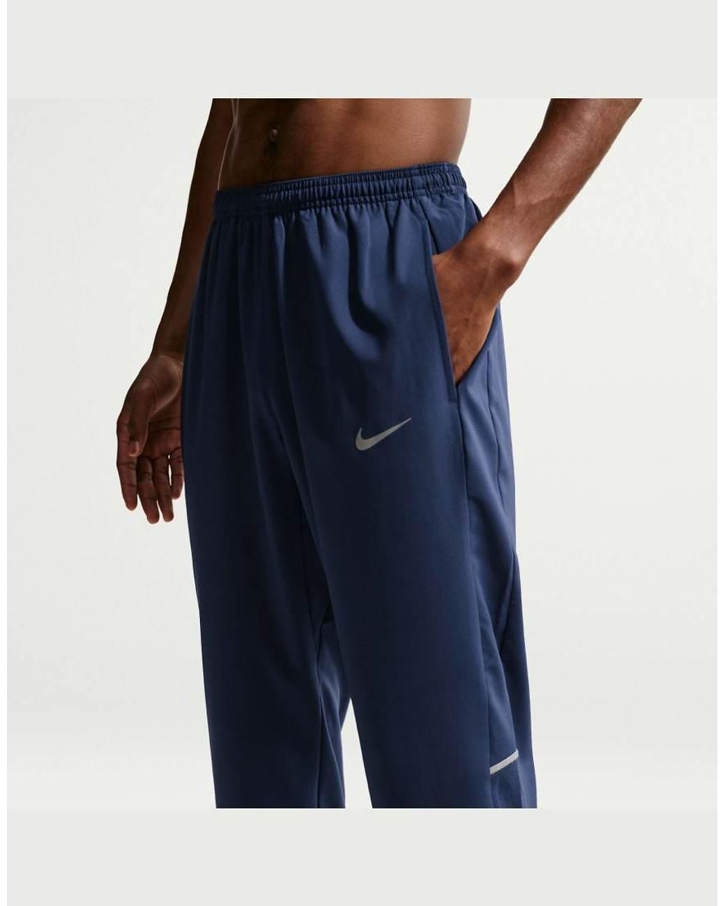 Nike Orange Miler Dri-fit Woven Trousers for men