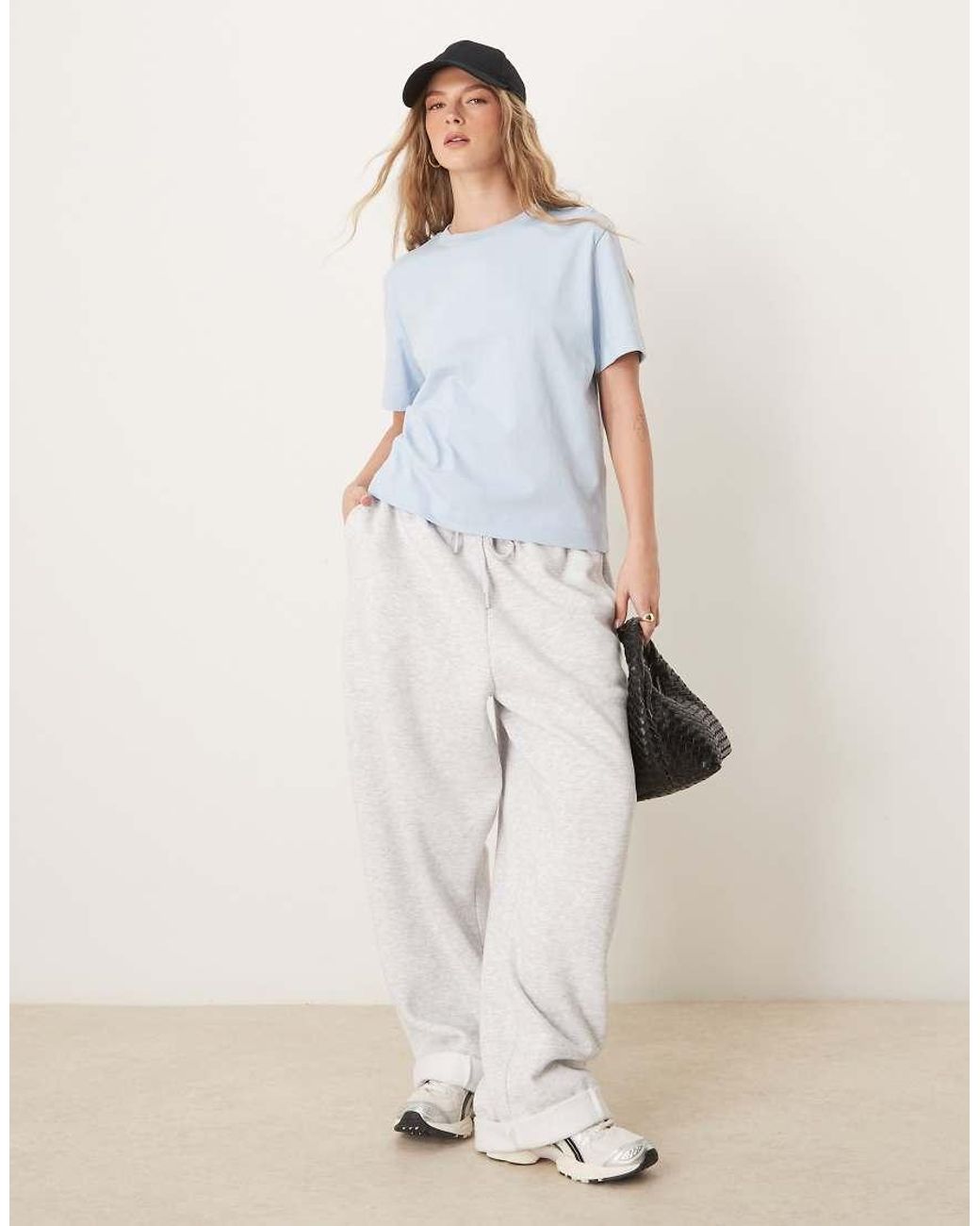 SELECTED T-Shirt Met Boxy Pasvorm in het Blue