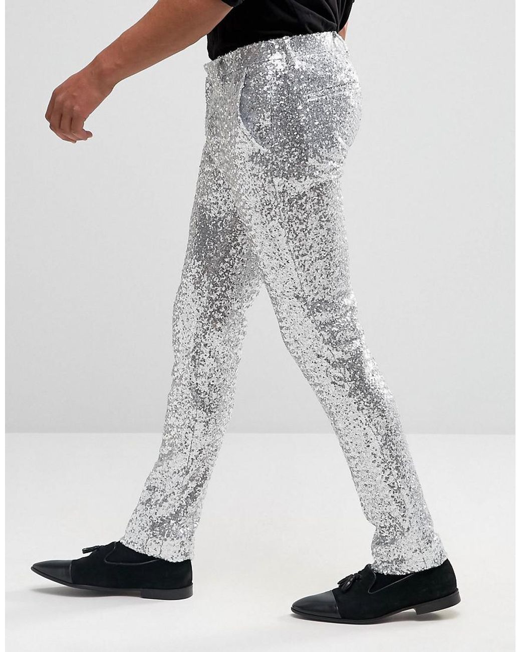 Buy Silver Slim Pants Online  W for Woman