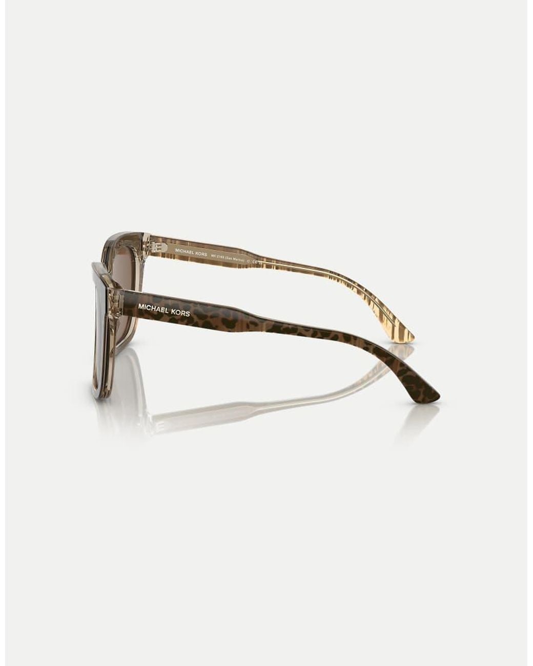 Michael Kors Brown San Marino Square Sunglasses With Lens