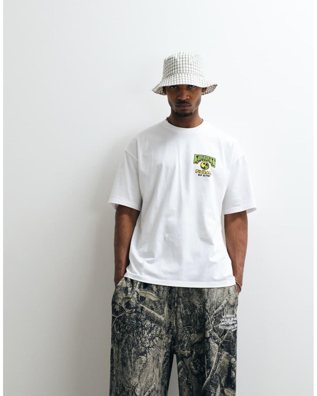 Carhartt White Pinball Back Print T-Shirt for men