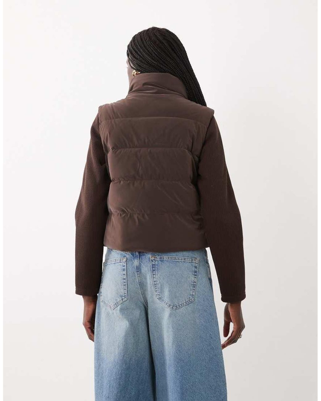 Barbour Brown Belaton Faux Velvet Quilted Sweat Jacket