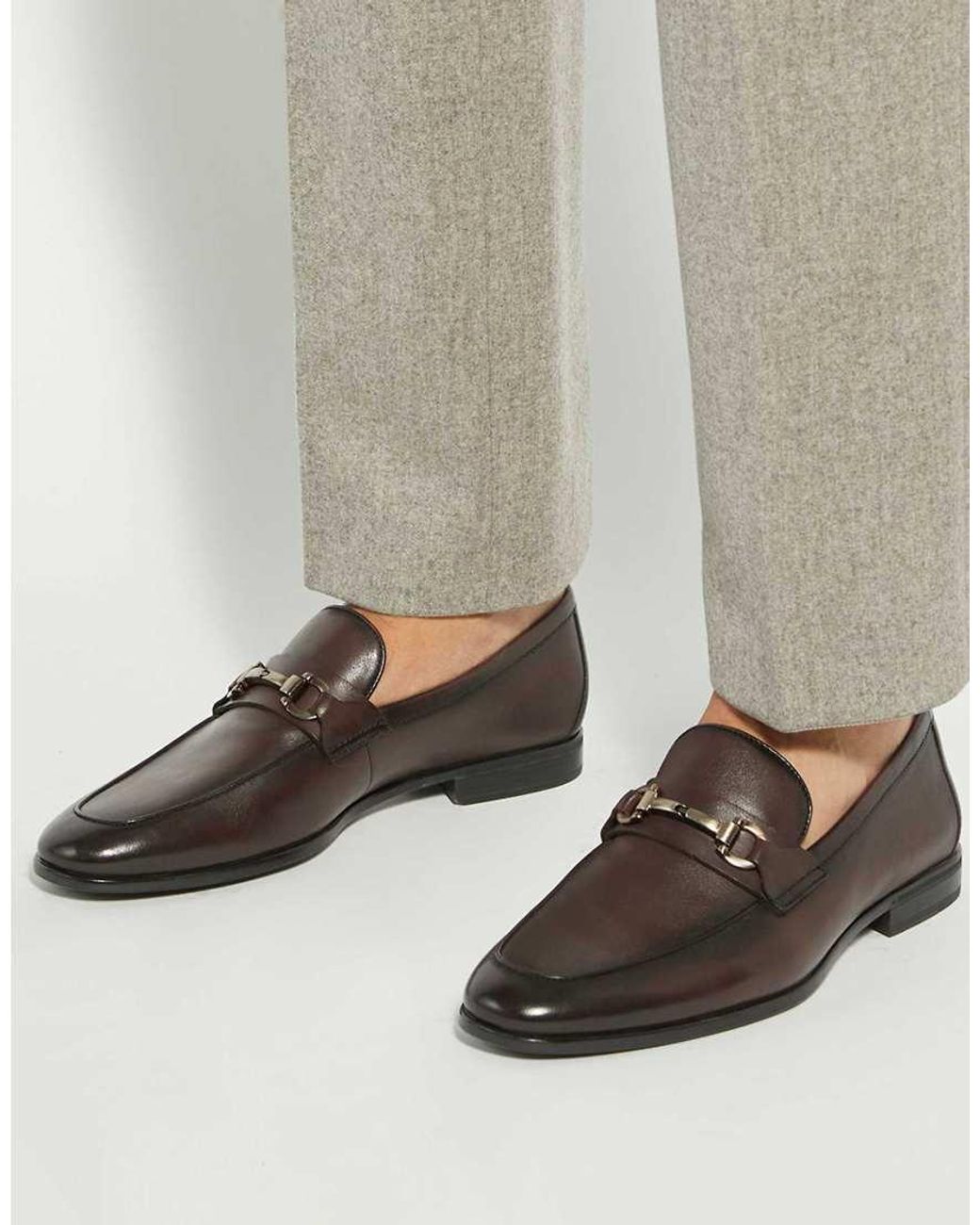 Dune Gray Wide Fit Seymore Wf Loafers for men
