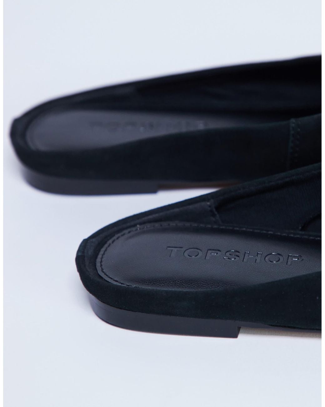 TOPSHOP Blue Atlas Mule Flat Shoe