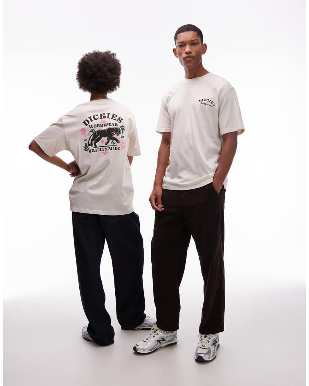 Dickies Pink Lucasville Graphic Animal Backprint T-shirt