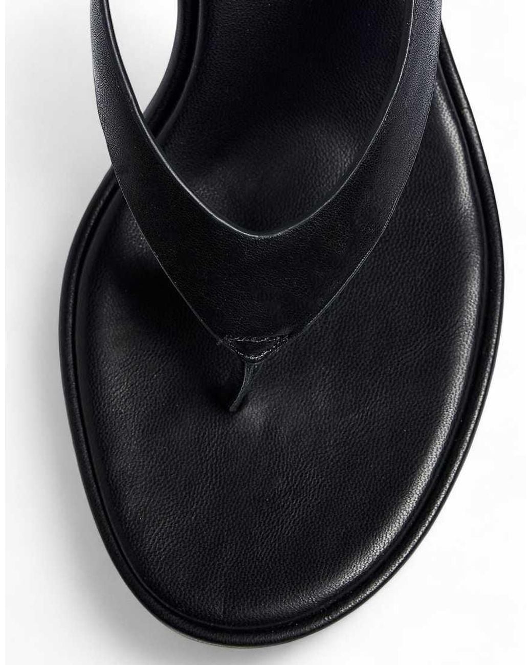 NA-KD Natural Leather Slingback Heels