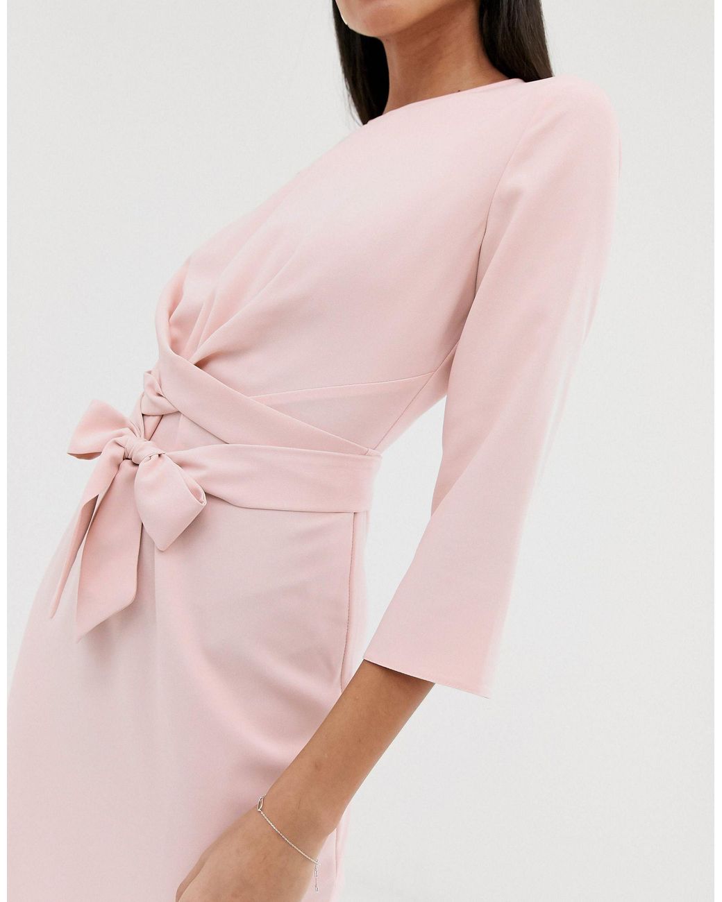 wrap around mini dress