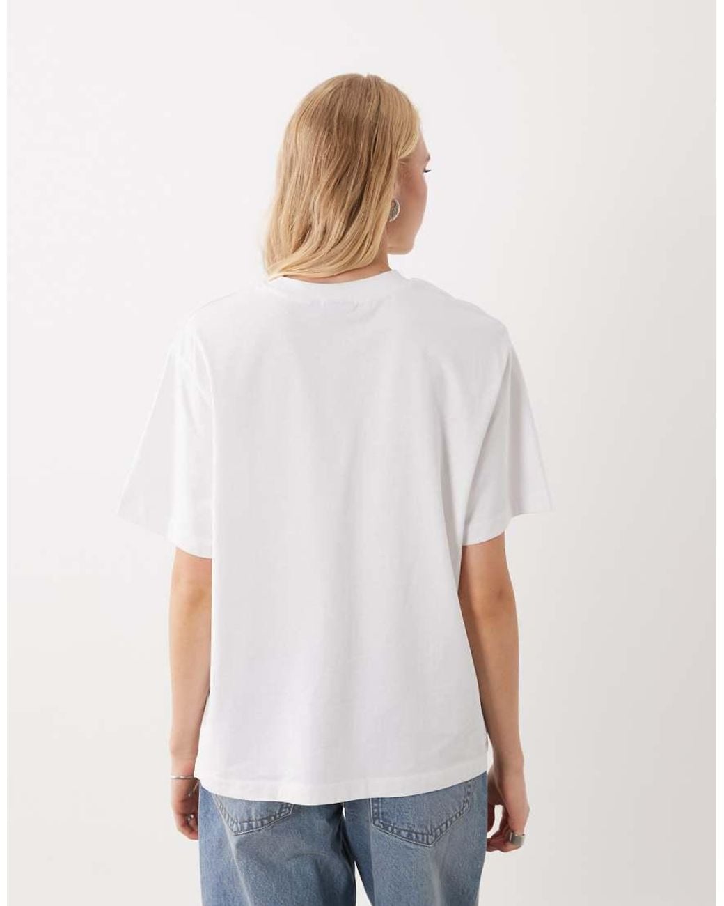 ASOS White Oversized T-Shirt With Cherry Bomb Airbrush Graphic