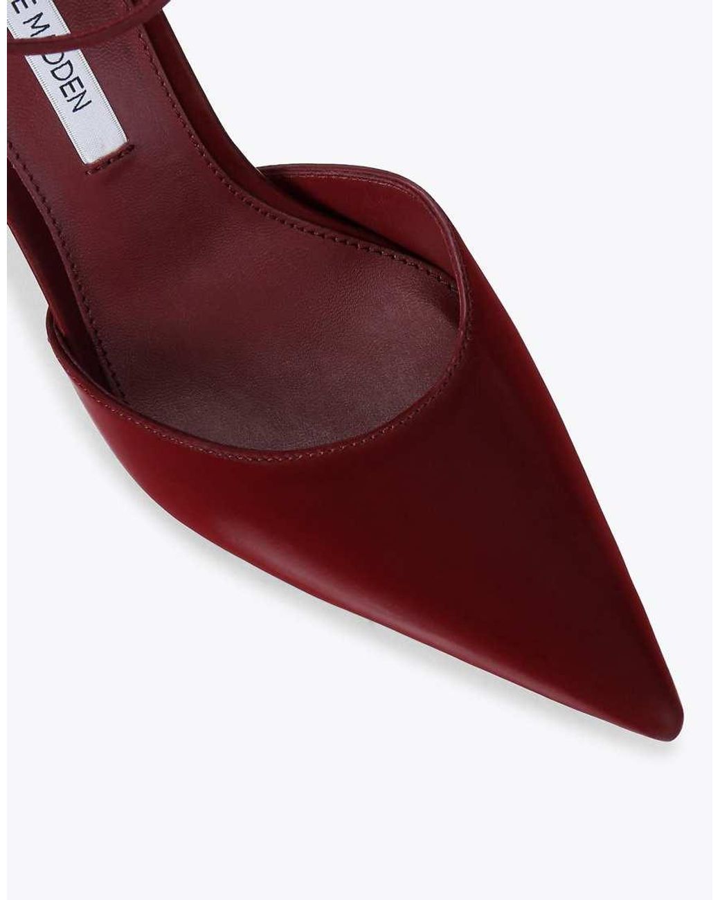 Steve Madden Red Morrie Wine Heeled Sandals