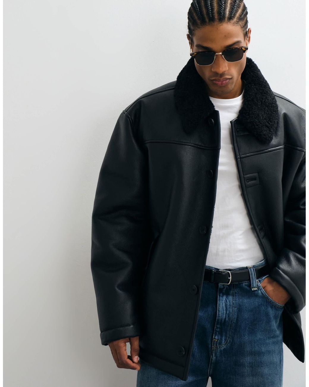 ASOS Blue Aviator Jacket for men
