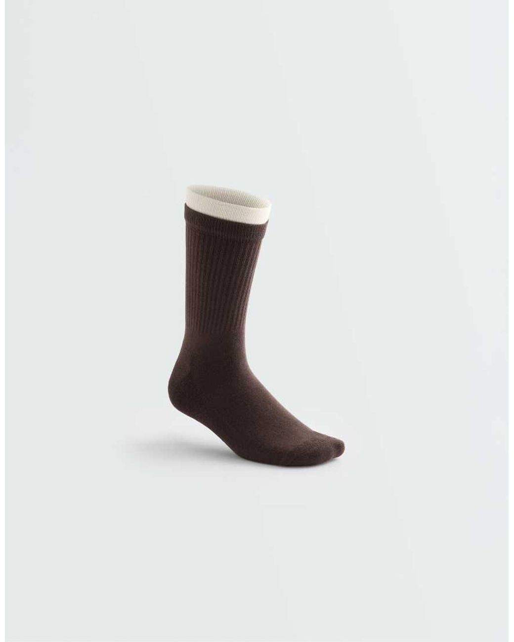 Oysho White 2 Pairs Of Cotton Blend Classic Socks