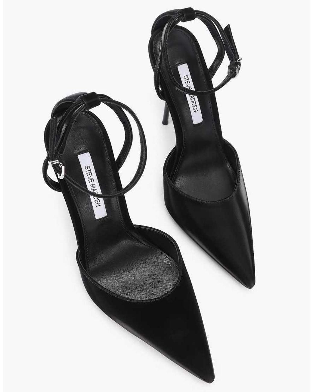 Steve Madden Black Morrie Heeled Sandals