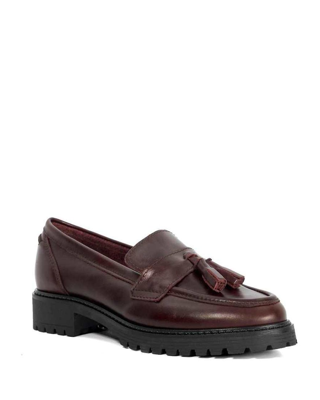 Dune Brown Gracelyn Loafers