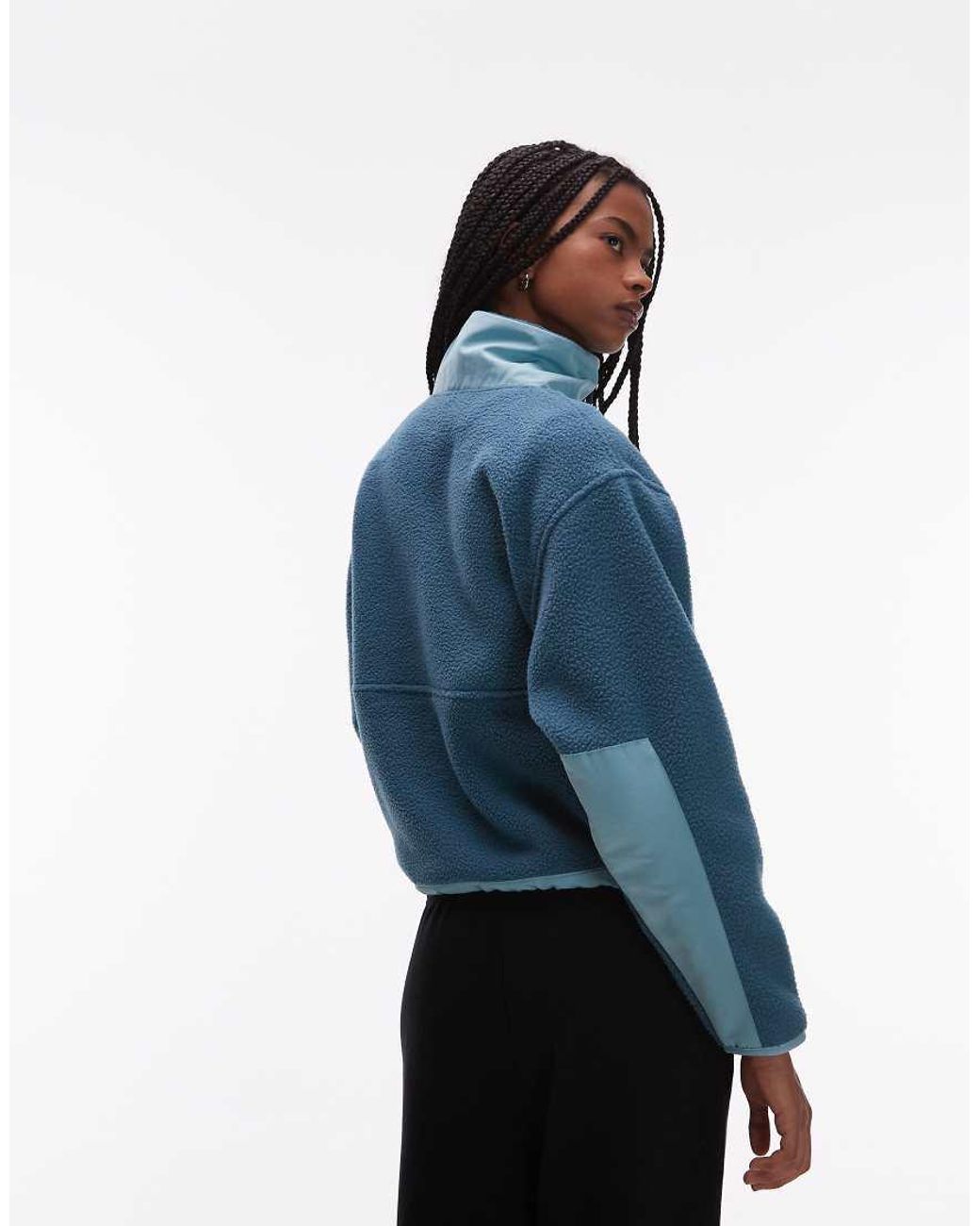 The North Face Blue Yumiori Off Peak 1/2 Zip Fleece Jacket