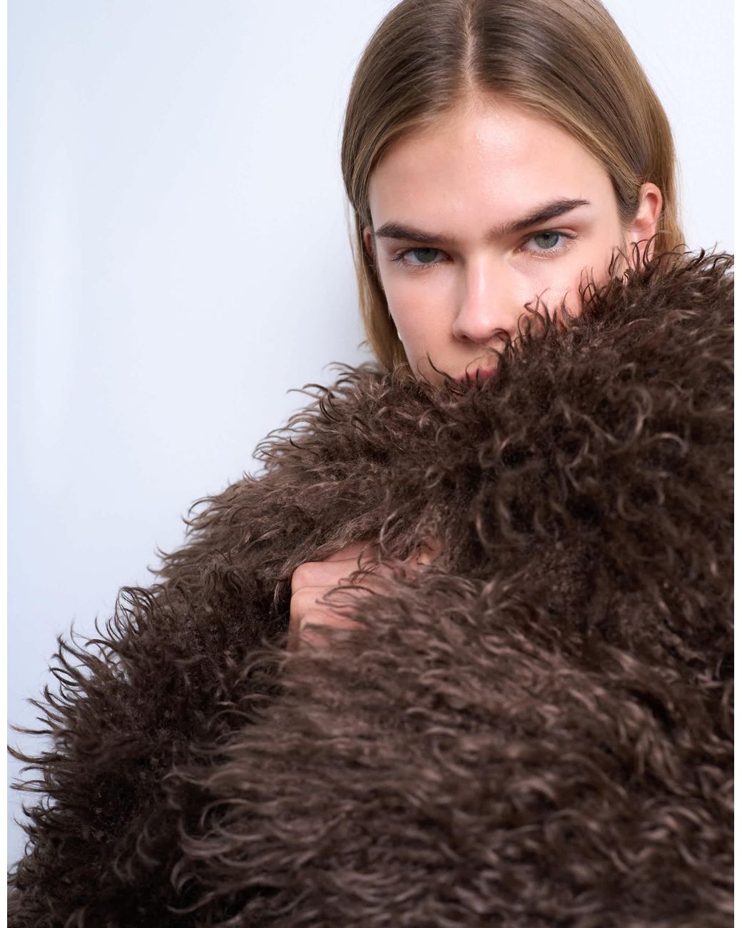 TOPSHOP Mongolian Faux Fur Bomber Coat | Lyst