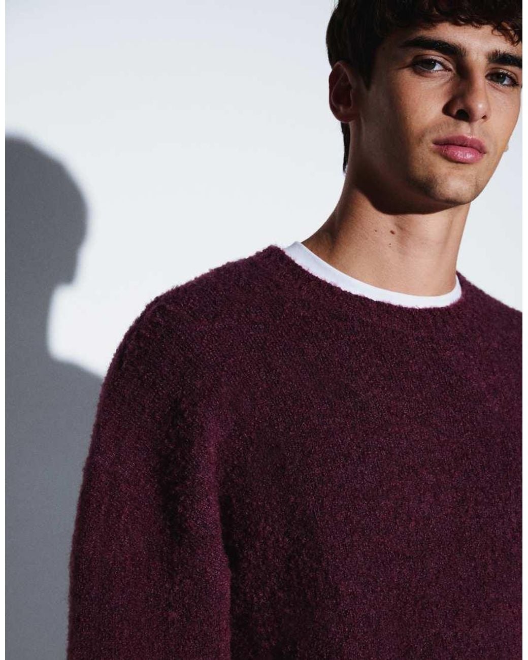 Weekday Red Wool Blend Jumper for men