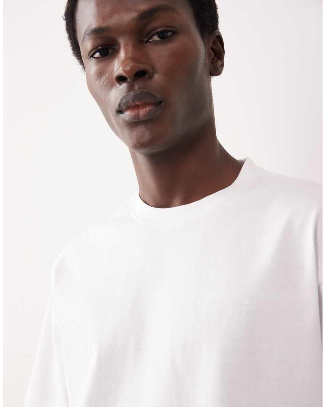 ASOS COLLECTIVE White Super Heavyweight T-shirt for men