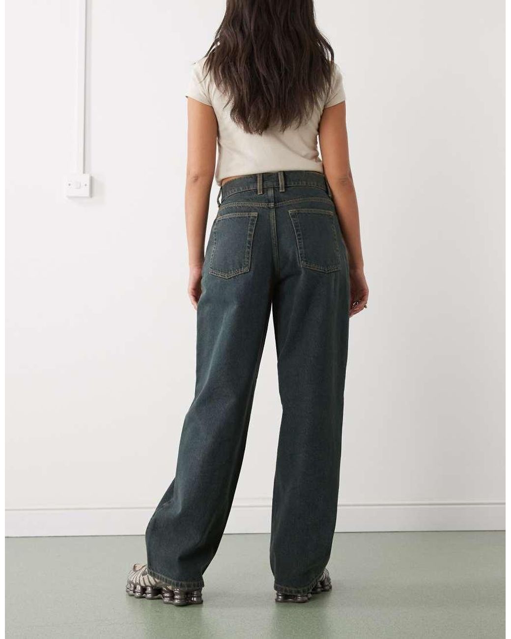 Collusion Black X001 Antifit Mid Rise Jean