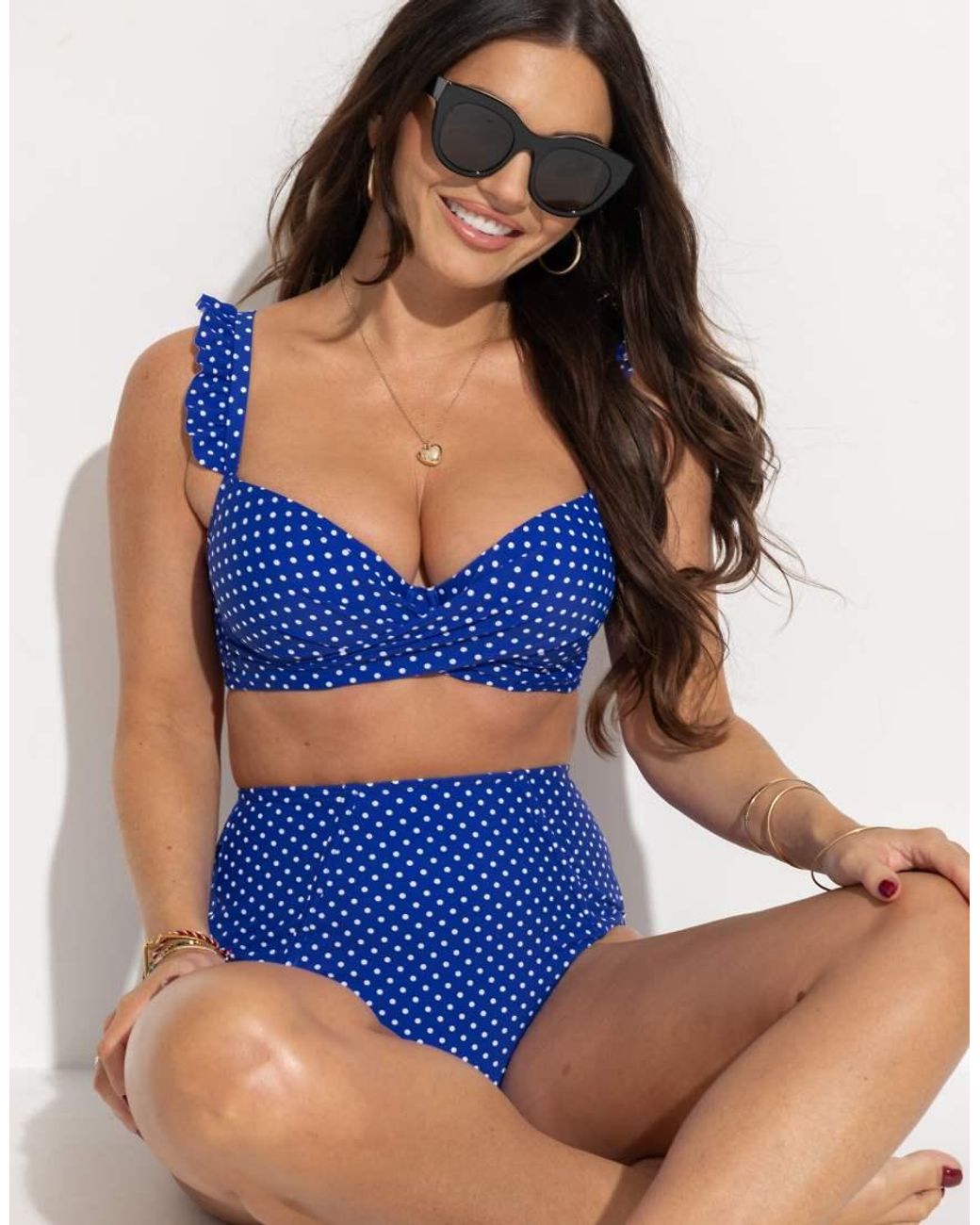 Pour Moi Blue Sicily High Waist Tummy Control Brief