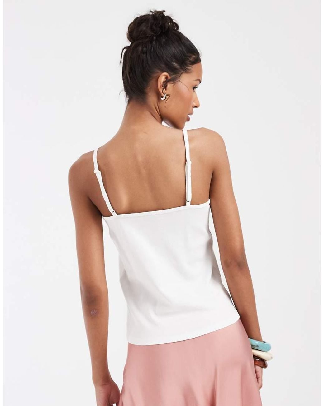 Vero Moda White Jersey Cami Top With Lemon Print Graphic