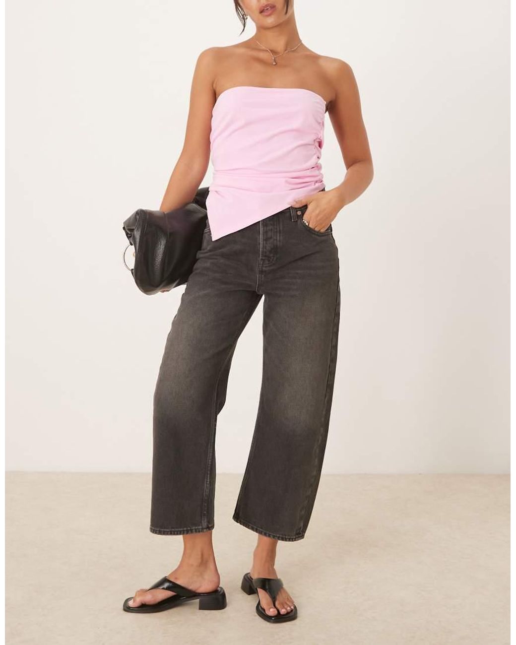 Free People Natural Deep Trance Dropped Boyfriend Jeans