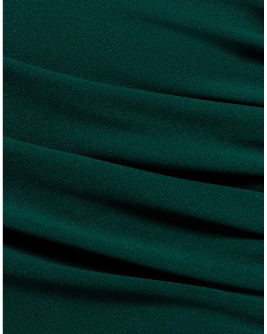 Goddiva Green Pleated One Shoulder Bardot Fit And Flare Maxi Dress
