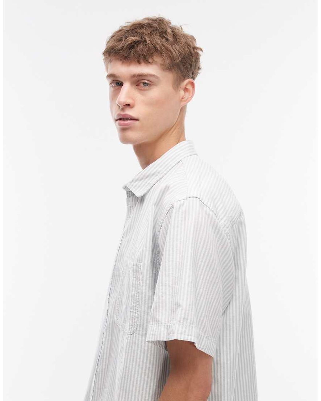 Vans White Lawson Striped Shirt for men