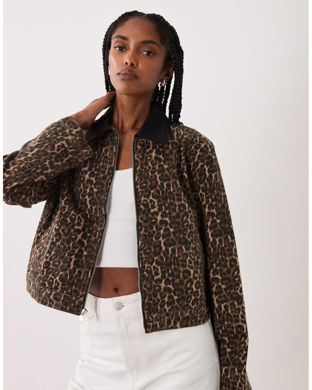 Brave Soul Brown Barn Jacket With Contrast Cord Collar